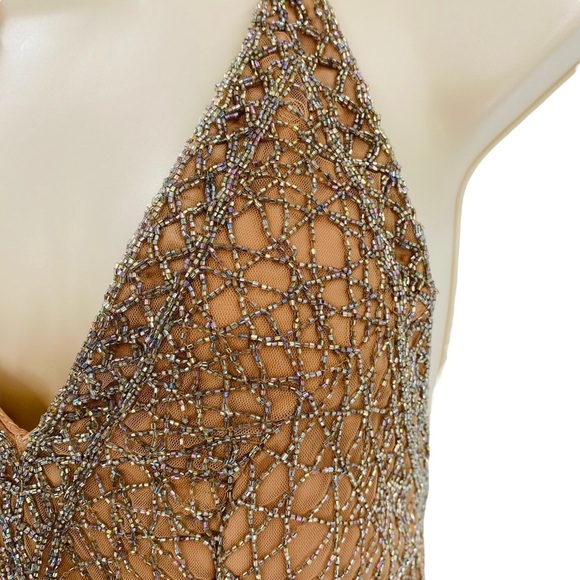 X by NBD | NEW Rischa Sequins V-Neck Cocktail Mini Dress in Candy Size XS - Picture 5 of 11